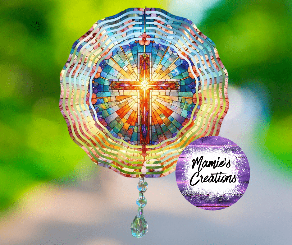 Cross Wind Spinner Porch Decor - Mamie's Creations