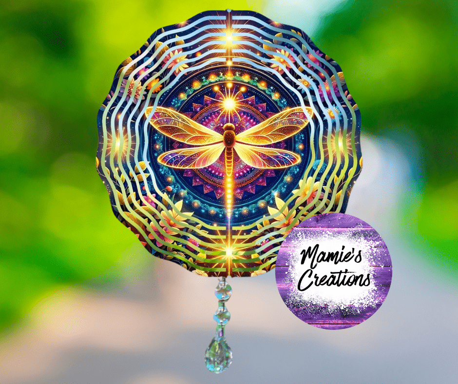 Dragonfly Spinner Porch Decor - Mamie's Creations
