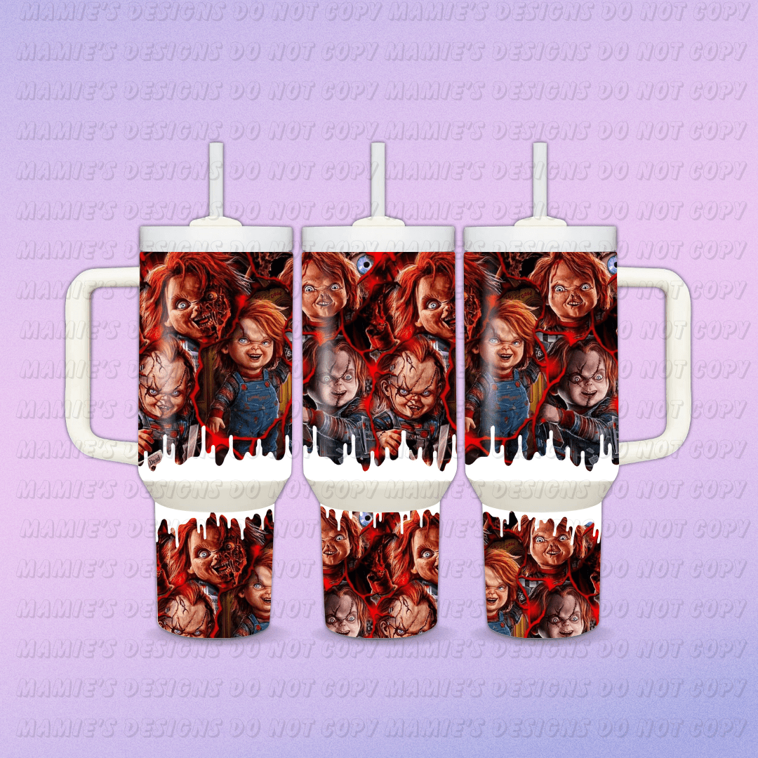 Red Haired Doll 40oz Digital Design - Mamie's Creations