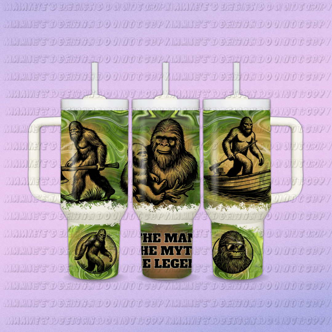 Sasquatch 40oz Digital Design - Mamie's Creations