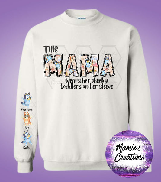 Bluey Mama Cheeky sweatshirt - Mamie's Creations