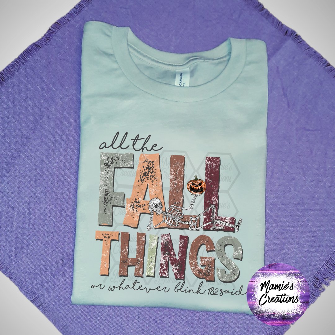 All the fall things shirt - Mamie's Creations