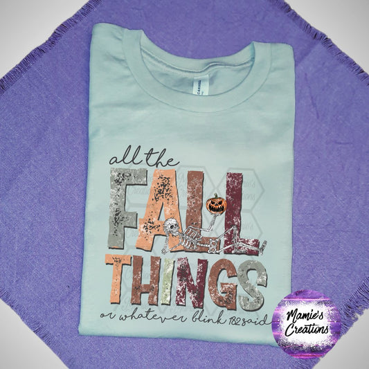 All the fall things shirt - Mamie's Creations