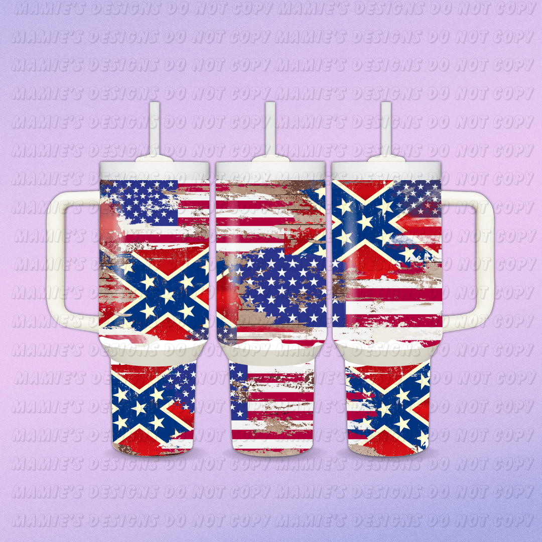 American Rebel 40oz Digital Design - Mamie's Creations