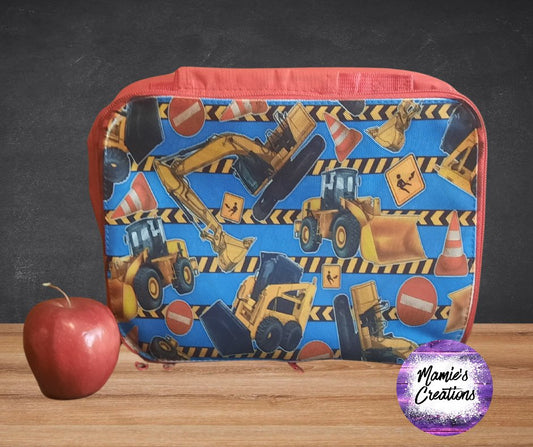 Construction Student Lunch Box - Mamie's Creations