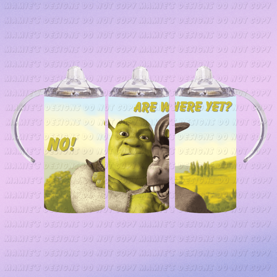 Donkey and Oger Sippy Cup - Mamie's Creations