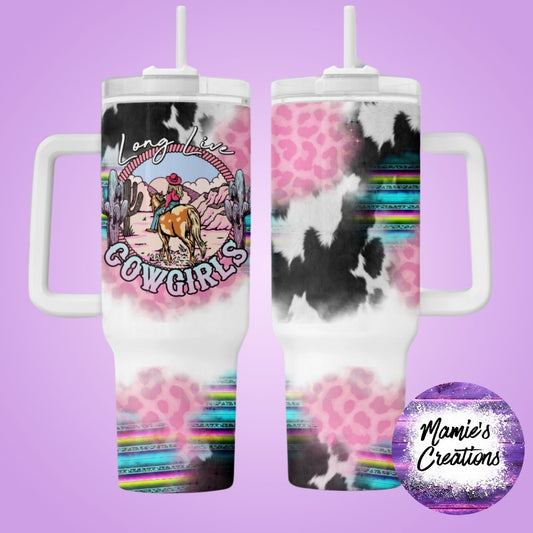 Long Live Cowgirl 40oz Tumbler - Mamie's Creations