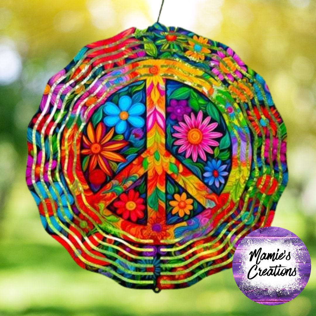 Peace Wind Spinner - Mamie's Creations