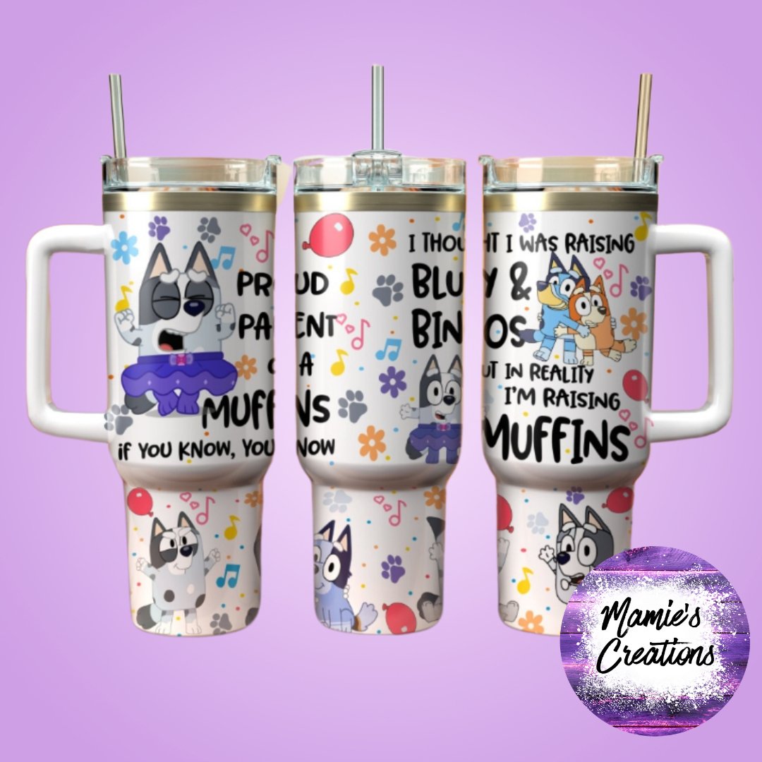 Raising muffins 40oz Tumbler - Mamie's Creations