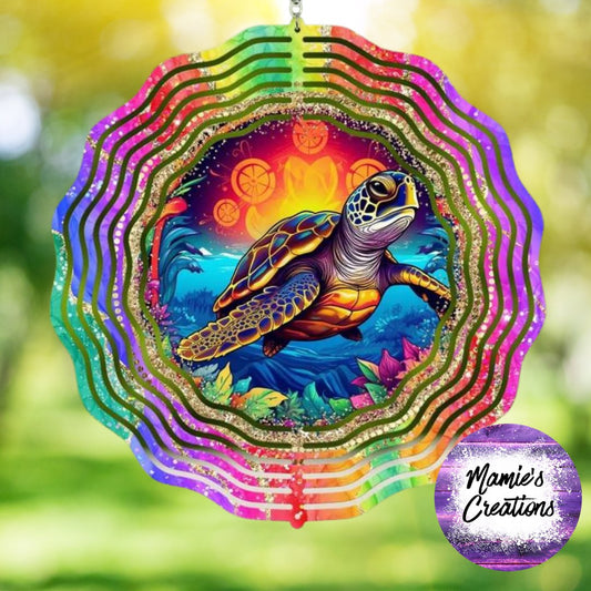 Sea Turtle Wind Spinner - Mamie's Creations