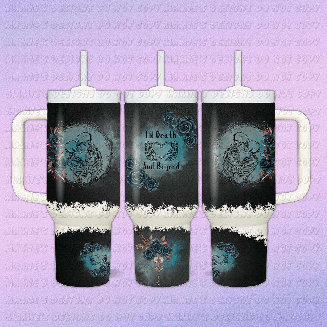 Til death Gothic Love 40oz Tumbler - Mamie's Creations