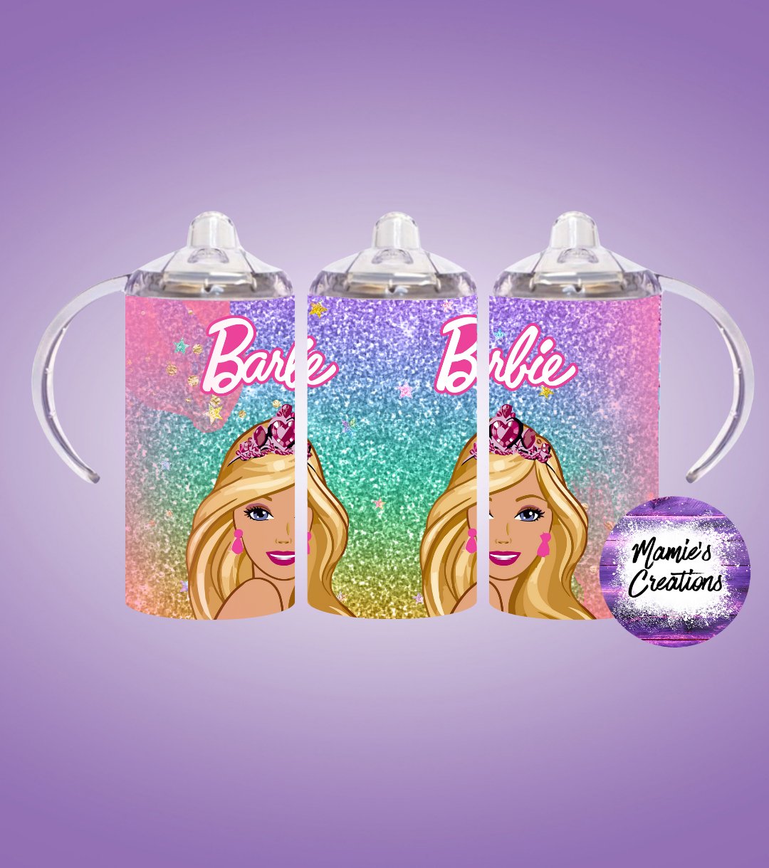 Barbie Sippy Cup - Mamie's Creations