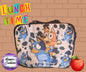 Blue dog student lunch box - Mamie's Creations