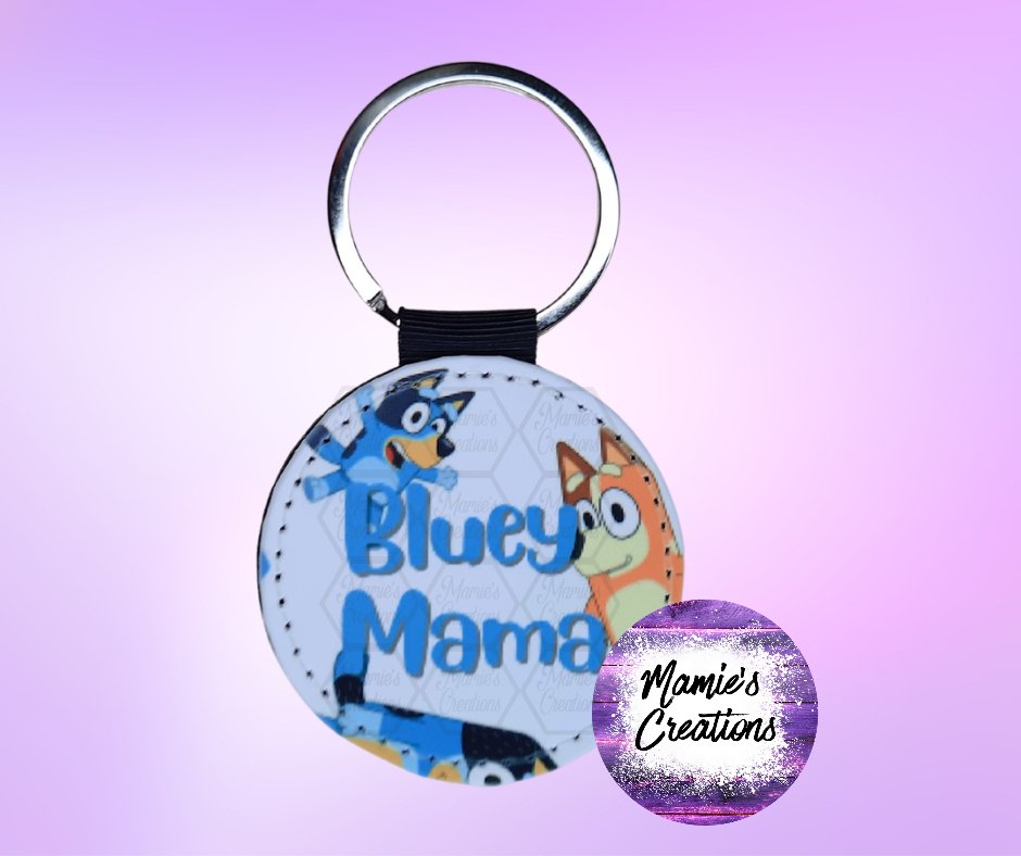 Bluey Key Chain Bluey Mama Keychain – Mamie's Creations