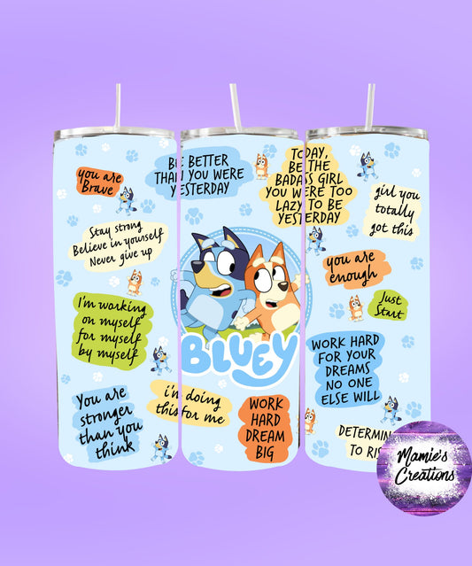 Bluey Mama Tumblers - Mamie's Creations