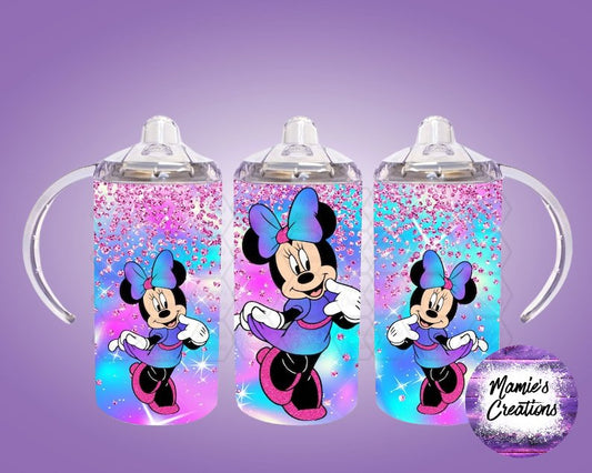 Girl Mouse Sippy Cup - Mamie's Creations