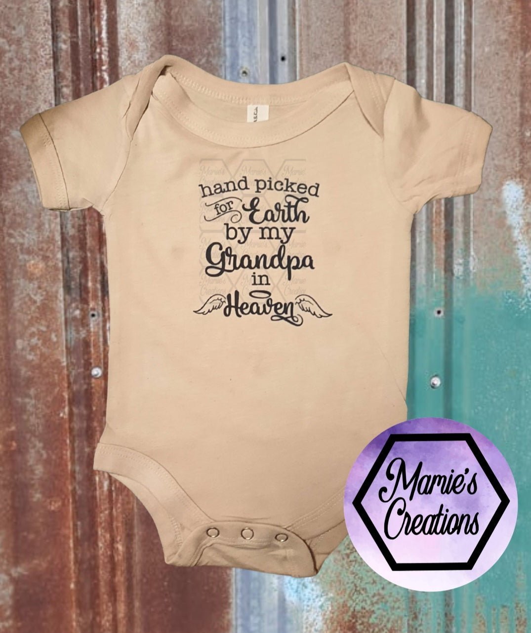 Handpicked From Heaven Baby Bodysuit - Mamie's Creations