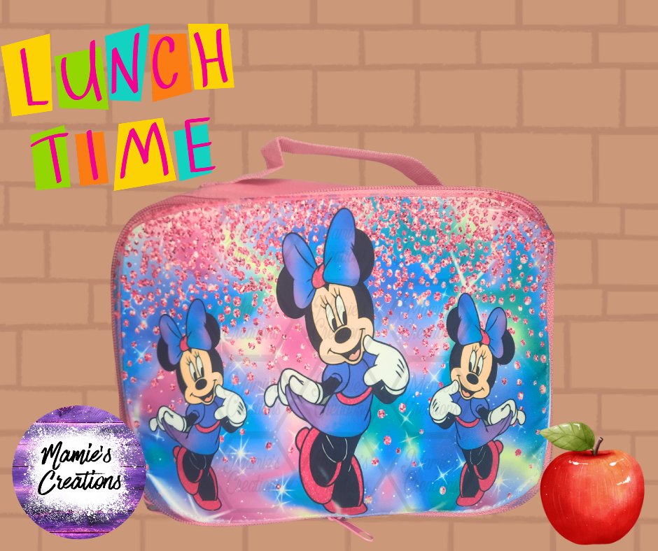 Minnie mouse student lunch box - Mamie's Creations