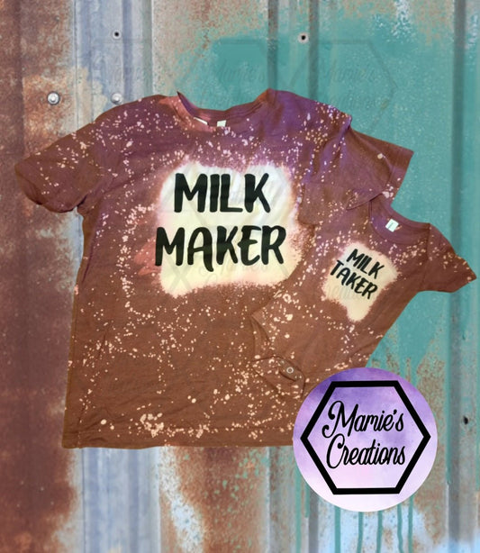 Mommy and Me Set Milk Maker T-shirts - Mamie's Creations